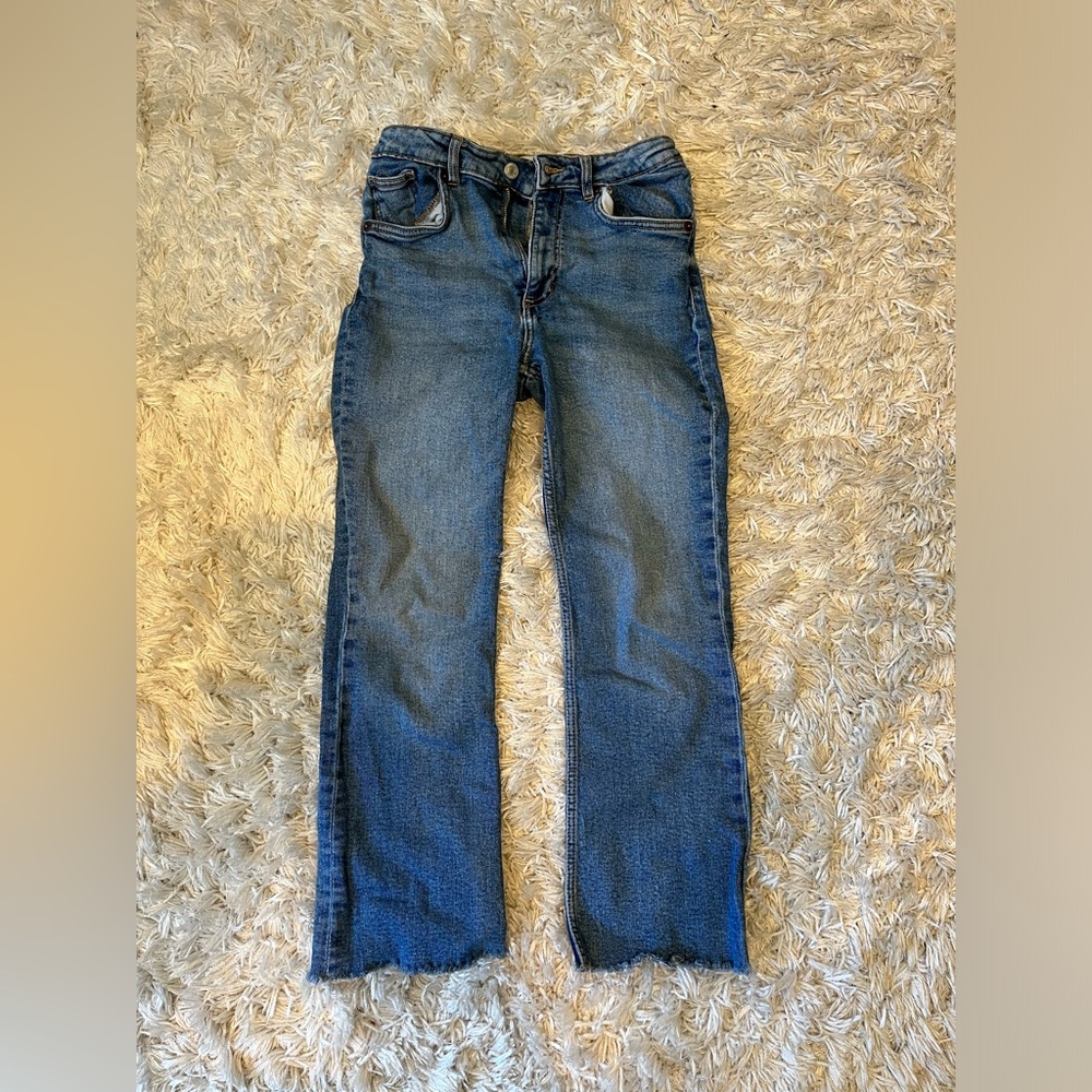 Zara Cropped Flare Jeans